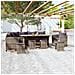 Set Divani Da Giardino 7 Pz Con Cuscini In Polyrattan Grigio - Foto miniatura 1