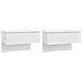Comodino a Muro 2pz Bianco in Legno Multistrato - Foto miniatura 1