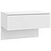 Comodino a Muro 2pz Bianco in Legno Multistrato - Foto miniatura 4