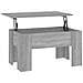 Tavolino Da Salotto Grigio Sonoma 79x49x41 Cm Legno Multistrato - Foto miniatura 4