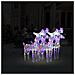 Renne Di Natale 4 Pz Multicolore 160 Led In Acrilico - Foto miniatura 1