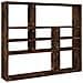 Mensola A Muro Rovere Fumo 90x16x78 Cm In Legno Multistrato - Foto miniatura 1