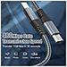 Cavo Di Ricarica Usb-c Da 60 W Con Ricarica Rapida, Compatibile Con Iphone 15/plus/pro Max, Samsung Galaxy S24/s23/s22, Pixel 7 Pro Grey 3 M - Foto miniatura 5