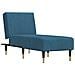 Chaise Longue In Velluto Blu - Foto miniatura 2