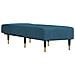 Chaise Longue In Velluto Blu - Foto miniatura 3