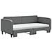Divano Letto Estraibile Materassi Grigio Scuro 90x200cm Tessuto - Foto miniatura 9