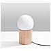 Lampada Da Tavolo Boomo Sl. 1193 - Moderno Lampade Da Scrivania Legno Naturale 21x12x12 Cm - Foto miniatura 2