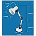 Lampada Da Scrivania Eld112k Nero Plastica 12 W - Foto miniatura 3