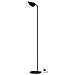 Piantana Lampada Da Terra Moderno Mollis Metallo Nero Acrilico 1 Luce G9 7w - Foto miniatura 1