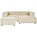 Aprica Lino Sintetico Beige Con Ottomana 2 Posti Lato Sinistro - Foto miniatura 2