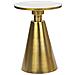 Tavolino Metallo Oro E Bianco Andres - Foto miniatura 2