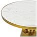 Tavolino Metallo Oro E Bianco Andres - Foto miniatura 5
