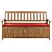 Panchina Con Cuscino Legno 160 Cm Rosso Sovana - Foto miniatura 3