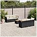 Set Divani da Giardino con Cuscini 7pz Nero Polyrattan - Foto miniatura 2