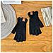 Guanti Lavorati A Maglia - Mezze Dita In Pizzo Black - Foto miniatura 2