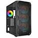 Case AK3 RGB Midi Tower ATX / micro ATX / mini ITX 3x USB 3.0 Colore Nero - Foto miniatura 2