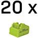 47895 Clip Sicura Bloccaporte Rj-45 Verde Acrilonitrile Butadiene Stirene (abs) 20 Pz - Foto miniatura 2