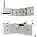 Set Mobili da Cucina 11 pz Porto Grigio Cemento in Truciolato - Foto miniatura 2