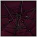 Lusso Casadino -  Ombrellone A Sbalzo 4 Livelli Palo In Alluminio 3x3 M Bordeaux - Foto miniatura 6