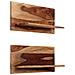 Mensole 2 Pz 58x26x20 Cm In Legno Massello Di Acacia - Foto miniatura 1