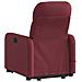 Poltrona Alzapersona Massaggio Reclinabile Rosso Vino Tessuto - Foto miniatura 4