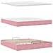 Pouf Letto con Materasso e LED Rosa 180x200cm in Velluto - Foto miniatura 9