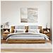 Comodini 2pz Rovere Artigianale 40x36x65cm in Legno Multistrato - Foto miniatura 4