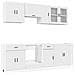 Set Mobili da Cucina 8 pz Kalmar Bianco Legno Multistrato - Foto miniatura 1