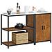 Set di Stoccaggio per Cucina 2 pcs Ruggine 150 x 50 x 92 cm - Foto miniatura 3