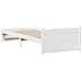 Letto senza Materasso Bianco 90x190 cm in Legno Massello Pino - Foto miniatura 8