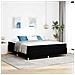 Letto a molle Nero e Bianco e Nero 180 x 200 cm Tessuto - Foto miniatura 2