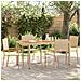 Sedie impilabili da giardino 4 pcs Crema e Marrone - Foto miniatura 2
