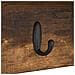 Appendiabiti a muro Rovere fumo 100 x 16 x 26 cm - Foto miniatura 8