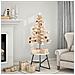 Albero di Natale Decorativo in Legno 100 cm Legno Massello Pino - Foto miniatura 2