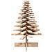Albero di Natale Decorativo in Legno 100 cm Legno Massello Pino - Foto miniatura 3