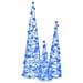 Albero di Natale con 90 LED 3 pcs Blu 20 x 20 x 80 cm Acrilico - Foto miniatura 3