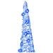 Albero di Natale con 90 LED 3 pcs Blu 20 x 20 x 80 cm Acrilico - Foto miniatura 5