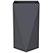 Fioriera Antracite 40 x 40 x 75 cm Acciaio - Foto miniatura 5