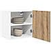 Armadio pensile Riga Rovere Artigiano e Bianco 40 x 31 x 40 cm - Foto miniatura 3