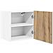Armadio pensile Riga Rovere Artigiano e Bianco 40 x 31 x 40 cm - Foto miniatura 5