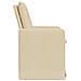 Sedie da pranzo 2 pcs Crema 57 x 67 x 98 cm Tessuto - Foto miniatura 5