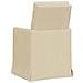 Sedie da pranzo 2 pcs Crema 57 x 67 x 98 cm Tessuto - Foto miniatura 6