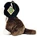 Peluche Gatto Seduto 18 Cm Edizione Eco-friendly Ultra Morbido, Marrone - Foto miniatura 3