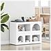 Credenza Bianco 80.5 x 35 x 59 cm Legno multistrato - Foto miniatura 2