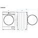 Lavatrice Standard 9 Kg Classe A H914-T - Foto miniatura 8