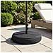 Base per Ombrello da Patio 50 x 50 cm Acciaio Nero - Foto miniatura 2