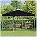 Tenda per feste a pop-up 288 x 288 x 245 cm Nero Tessuto Oxford - Foto miniatura 3