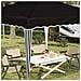 Tenda per feste a pop-up 288 x 288 x 245 cm Nero Tessuto Oxford - Foto miniatura 4