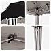Tenda per feste a pop-up 288 x 288 x 245 cm Nero Tessuto Oxford - Foto miniatura 9