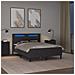 Struttura letto con materasso Grigio 140 x 200 cm Similpelle - Foto miniatura 4